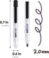carrotez Retractable Dry Erase Markers, Low Odor Whiteboard Markers, Bullet Tip, Thin Barrel, 12 Count, Black by carrotez