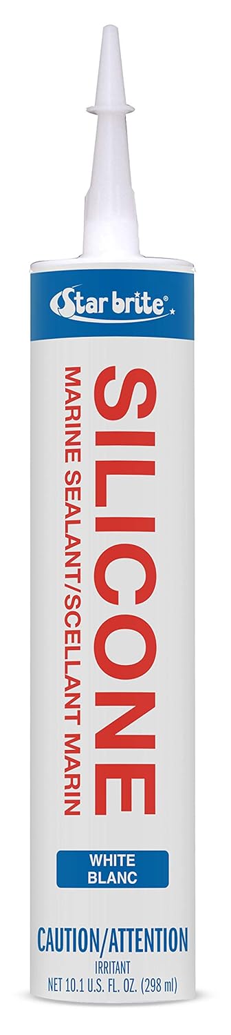 STAR BRITE Silicone Sealant, White, 10.3 OZ. (082121)