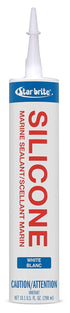 STAR BRITE Silicone Sealant, White, 10.3 OZ. (082121)