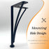 Generic 1 Pack 6/8/10/12inch Adjustable(15cm/5.9in) Metal Hairpin Table Leg - Triangle Furniture Foot - Bathroom