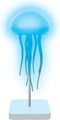 InnoVibe Jellyfish Desk Lamp RGB LED Light for Bedroom, Office & Nightstand, Color-Changing