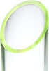 OfficeGoods Acrylic Pen & Pencil Holder - Modern Desk Organizer with Contrasting Base & Rim, Neon Green