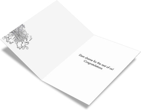 NobleWorks Dam Shame - Pun Retirement Greeting Card for Coworker, Boss - Funny Farewell Otter C7267RTG-US