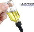4 Pack 2 oz Glass Dropper Bottles with Measured Dropper, 60ml Dark Clear Tincture Bottles for Essential Oils