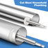 Inside Pipe Cutter for Pvc Pipe, Professional Pvc Pipe Cutter with 6pcs Rotary Drill Saw Blades and 1/4" Hex Shank, Plumber Tools for Big Small Diameter ABS Metal Pipes