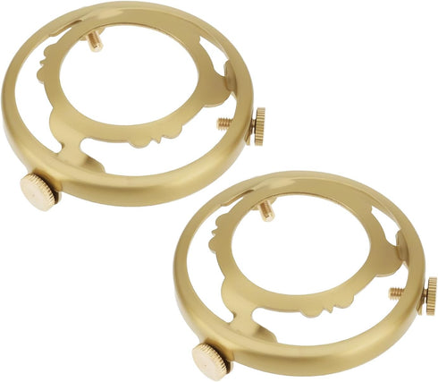 YINETTECH 2Pcs Brass Light Shade Gallery 60mm Lamp Holder with Secure Screw Fittings