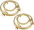 YINETTECH 2Pcs Brass Light Shade Gallery 60mm Lamp Holder with Secure Screw Fittings
