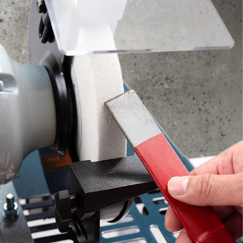 POWERTEC 15513 Bench and Pedestal Grinding Wheels, 8 Inch x 1 Inch, 100 Grit, White Aluminum Oxide Bench Grinder Wheel
