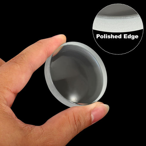 PATIKIL 0.4" (10mm) Focal Length Double Convex and Concave Lens Set for Physics Experiment Classroom, Clear