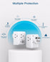 Australia New Zealand Power Plug Adapter, US to Australia Travel Adapter with 3 American Outlets and 3 USB Ports