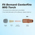N-5818C MIG Welding Outside Nozzle for Bernard Centerfire Gun, 1/8" Recess, 5/8" Bore Dia., PKG/2