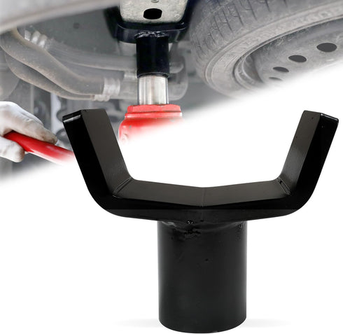 Bottle Jack Adapter for 12t Bottle Jack, Safe Steel Lifting Saddle for 3 Inch and 4 Inch Round & Square Axle Tube