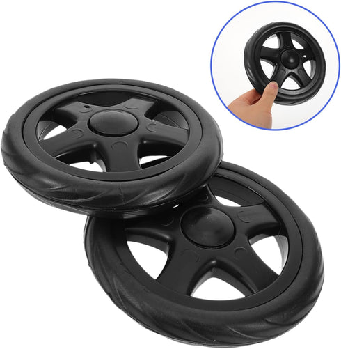 2pcs Cabilock Lightweight Rolling Cart Wheels for Shopping Trolley Small Stair Climbing Replacement Casters Easy