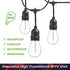 Jslinter 24-Pack LED 1W String Light Bulbs, S14 Plastic Shatterproof Vintage Style Replacement, 2200K Warm White