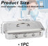OLYCRAFT Stainless Steel Instrument Tray Organizer 6.3x9.4x2.1 Inch Instruments Solid Box with Lid Rectangle Sterilization Box Container Lab Instrument Tools Trays for Surgery Lab Instrument Supplies