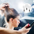 3-Pack Barber Salon Face Mask, Plastic Hairdressing Shield with Sponge Handle, Reusable Hairspray Shield Haircut Cover