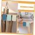 8 TEHAUX Pcs Hanging Cup Holder Rolling Cart Organizer Accessories Trolley Basket Storage Hanging Bucket Container