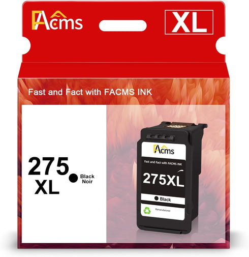 PG-275XL Black Ink Cartridge Replacement for Canon PIXMA TS3500 TS3520 (1 Black)