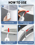 2-Pack Indoor,500mAh LAVAED Motion Sensor Night Light Toilet Lights Inside, LED Toilet Bowl Light Rechargeable Potty