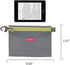 pack all Water-resistant Material Zipper Pouch, Mesh Zipper Bags for Storage, Travel, Office (Gray, Small)