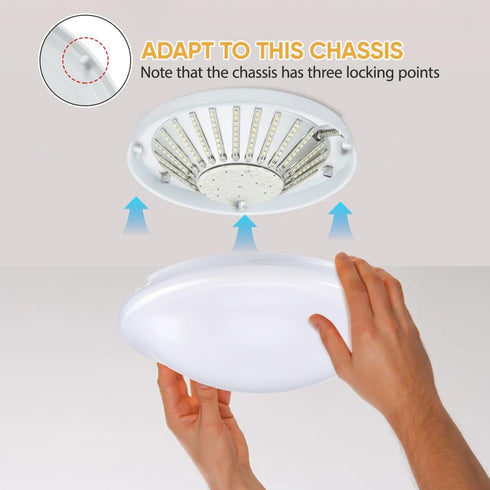 Flush Mount Ceiling Light Plastic Mushroom Light Shade Replacement Lamp Dustcovers for Wall Sconce Chandelier Lamps