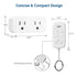DEWENWILS Wireless Remote Control Outlet, 2 Independent Control Sockets, No Wiring, 15A/1875W, 100 FT Range