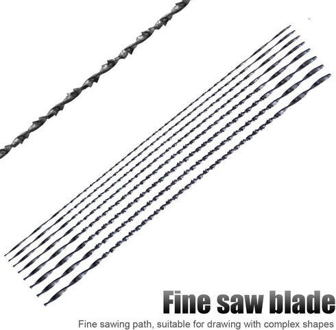 Coping Saw Heavy Duty Metal Woodworking Hand Saw, Fast Cutting Non-slip Hacksaw with 8 Pieces Scroll Saw Blades