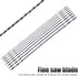 Coping Saw Heavy Duty Metal Woodworking Hand Saw, Fast Cutting Non-slip Hacksaw with 8 Pieces Scroll Saw Blades