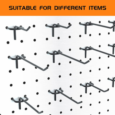 Pegboard Hooks for Hanging, 100 pcs, 8in no Cap