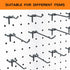 Pegboard Hooks for Hanging, 100 pcs, 8in no Cap