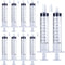 10 Pack 10ml Syringe for Liquid Measurement, Oral, Scientific Labs, Dispensing with Cap, 10cc Syringes