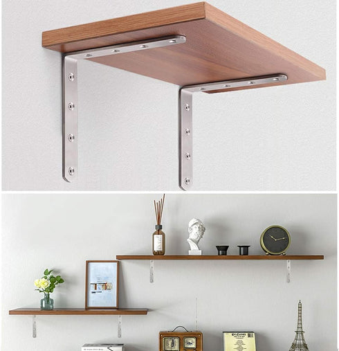 8 5 5 inch Pcs Stainless Steel L Bracket x Heavy Duty Solid Shelf Support Corner Brace, Metal Joint Right Angle Brace