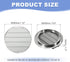 10 Inch PATIKIL Aluminum Vent Cover, Louver Shutter Exhaust Fan Louvered Vent Automatic Gravity Round Grill