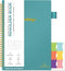 Regolden-Book Meeting Notebook for Work, Project Planner for Note Taking, 160 Pages (7”x10”), Teal