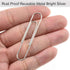 Vinaco Smooth Silver Paper Clips, Medium and Jumbo (1.3 inch & 2.0 inch), Durable and Rustproof for Office and School