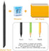 AUAUY 2PCS Metal Inkless Pencil, Reusable Everlasting Pencil with 2 Replaceable Nibs for Writing Drawing