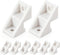 Fiwochic 8 Pcs Patio Door Clip Fixed Panel Bracket Bulk Stationary Sliding for