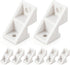 Fiwochic 8 Pcs Patio Door Clip Fixed Panel Bracket Bulk Stationary Sliding for
