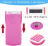 Scientific Calculators for Students, 240 Functions, 2 Line 10+2 Digits, Desk Math Calculator (Pink and White)