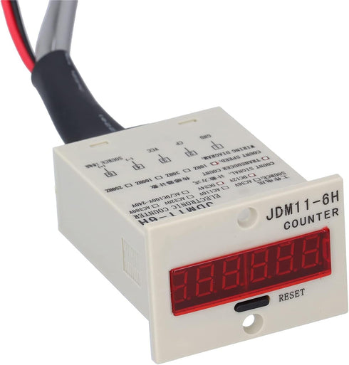 LED Electronic Counter, Inductive Digital Display Panel JDM11-6H with Cable (DC12-24V)