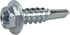 Power Pro Premium Self-Drilling Metal Screws, Zinc Plated Steel, Box of 105 Screws, #10 x 1 inch