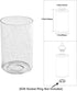 MISUOVERRE 2 pack, 1-5/8-inch 3.5, 5.5 Seeded Glass Shade, Bubble Seeded Glass Lamp Shade Replacement for Light