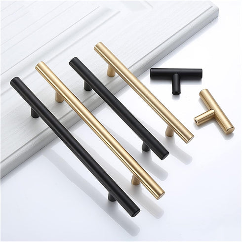 XINHUIPART 256mm) Cabinet Drawer Handle Large Handle Modern Minimalist Kitchen Furniture Cabinet Drawer Handle Gold
