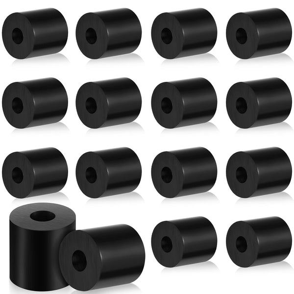 Fabbay Multi Purpose Rubber Spacer Black Rubber Bushings, 3/4 Inch OD x 1/4 Inch ID, 16 Pcs for Vibration