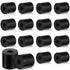 Fabbay Multi Purpose Rubber Spacer Black Rubber Bushings, 3/4 Inch OD x 1/4 Inch ID, 16 Pcs for Vibration