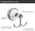 Design House Bathroom Hardware Accessories, Polished Chrome and White Robe Hook