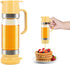 Glass Honey Dispenser No-Drip with Handle 12 oz Maple Syrup Jar Dispenser