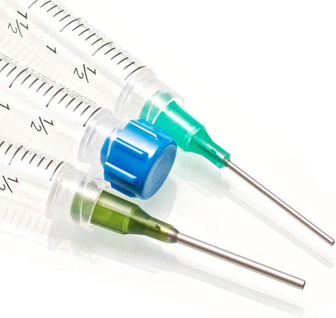 K1-3PK All-Purpose Industrial Syringe Kit, 1ml/3ml/10ml with Dispensing Tips, Syringe Caps and Tip Covers