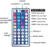 16.4ft 150 44 12v DAYBETTER Waterproof Led Lights for Bedroom, Led Strip Lights, LEDs Color Changing RGB Keys Remote