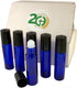 GreenHealth - Pack of 6 - Aromatherapy Glass Roll on Bottles, 10ml (1/3oz) Cobalt Blue Glass